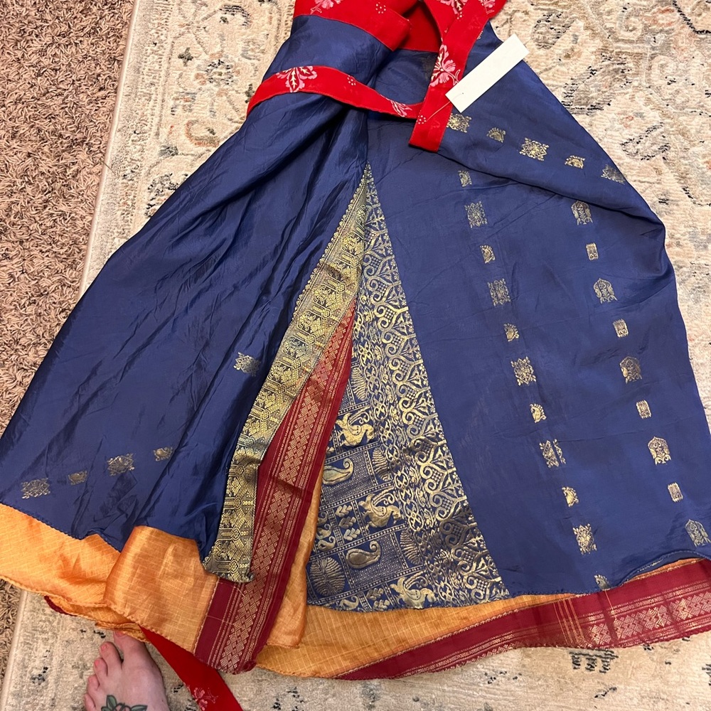 **LOT of 3 Darn Good Yarn Sari skirts**